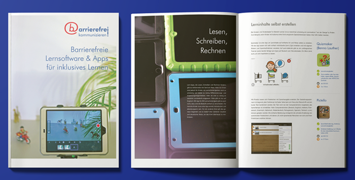 Cover der Broschüre Broschüre Barrierefreie Lernsoftware und Apps für inklusives Lernen