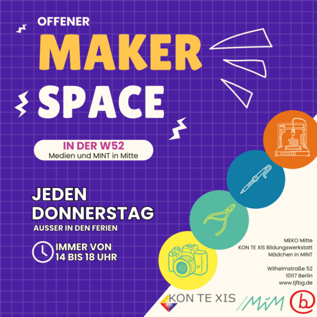 Flyer "Offener Makerspace W52"